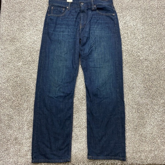 Levis‎ jeans Mens 37X31 Loose 569 Straight dark wash Relaxed 100% cotton - Picture 1 of 11
